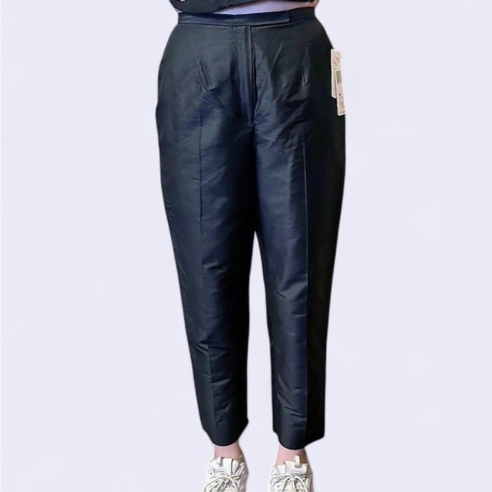 Jones New York Petite Black Silk Dress Pants